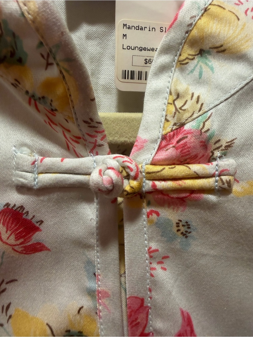 Pine Cone Hill Cream Sleeveless Floral Midi Dress with Pink & Yellow Blooms - Picture 6 of 8